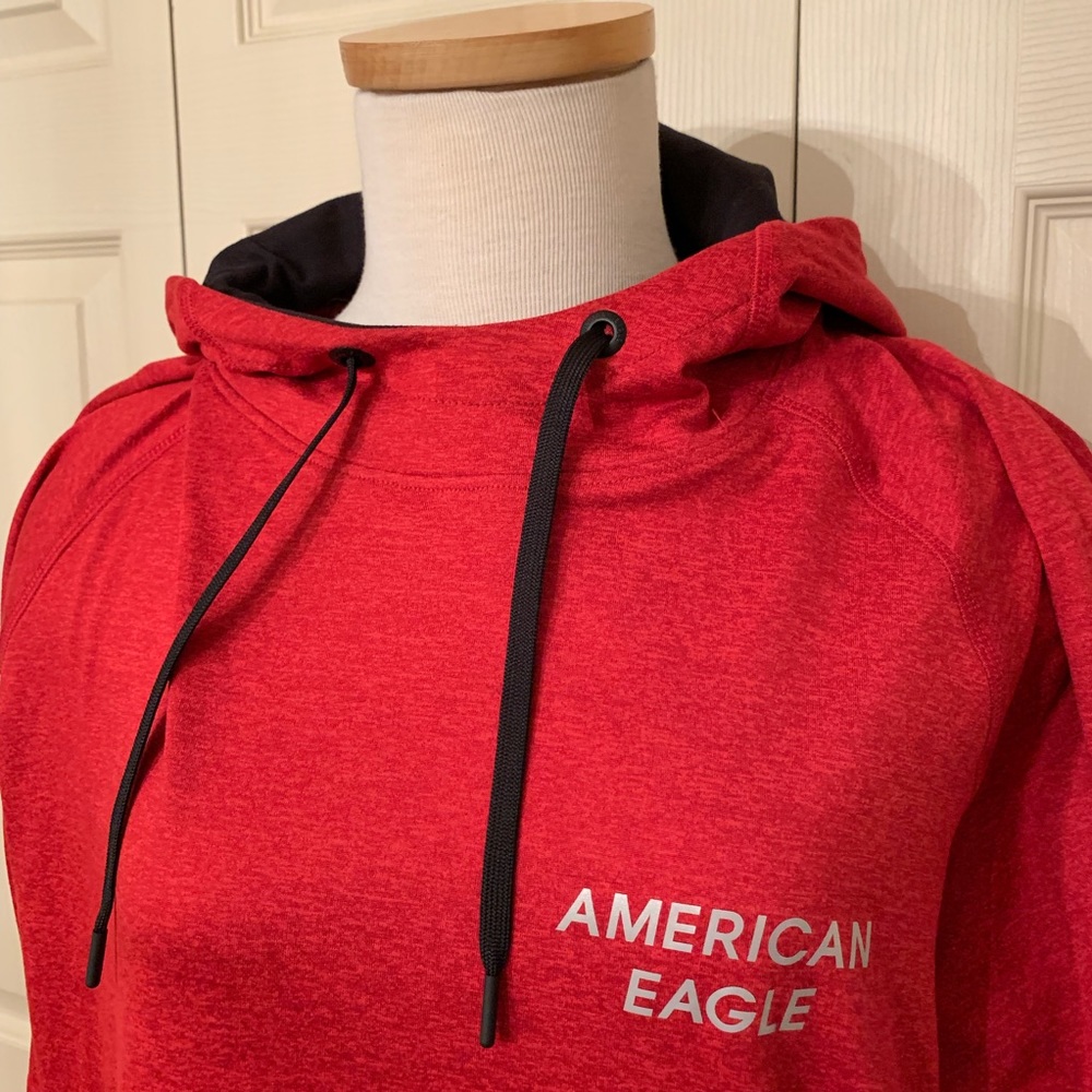 American Eagle Active Flex Red Pullover Hoodie Xxl - image 4
